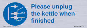 Please unplug the kettle when finished